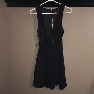Express black cutout dress